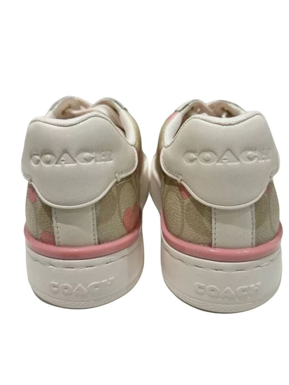 COACH SIGNATURE CANVAS HEARTS COLLECTION LOWTOP SNEAKERS SIZE 10 - Picture 5 of 10